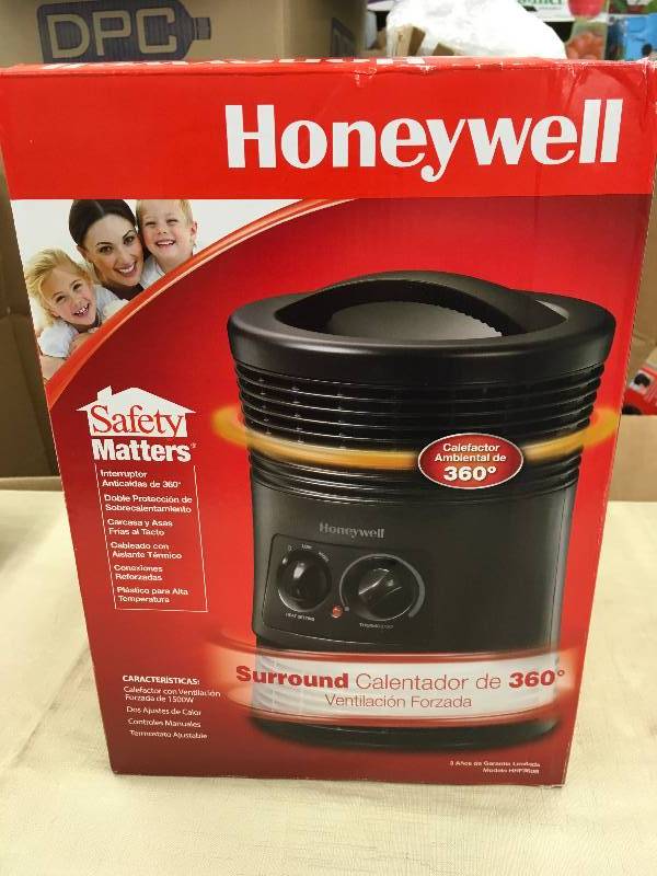lot 201 image: Honeywell 360 Surround Heater, Retail $49.99