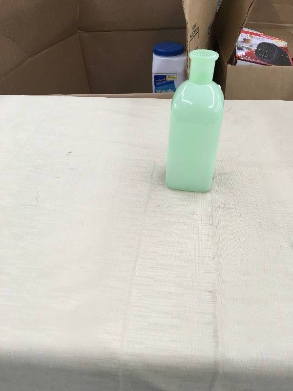 lot 213 image: Hearth & Hand Medium Milk Glass Vase, Retail $7.99