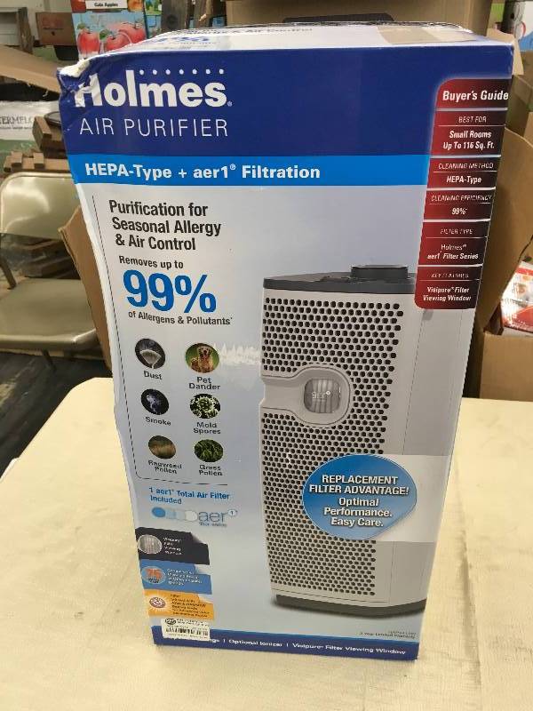 lot 236 image: Holmes Air Purifier, Retail $39.99