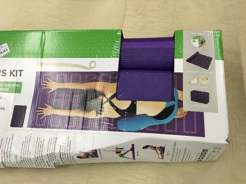 lot 244 image: Gaiam Yoga for Beginners Kit, Retail $29.99