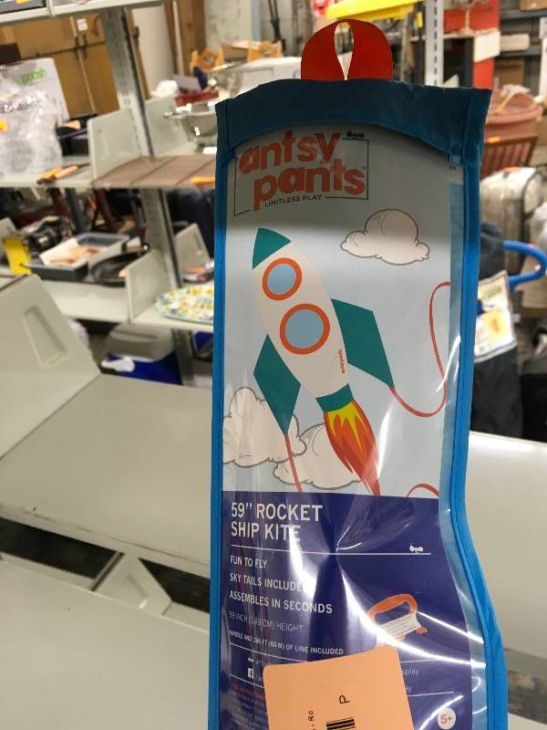 lot 249 image: Antsy Pants 59 Kite - Rocket Ship, Retail $9.99
