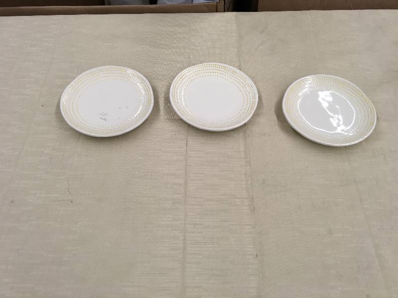 lot 293 image: Hearth & Hand Bread Plates, Retail $11.99