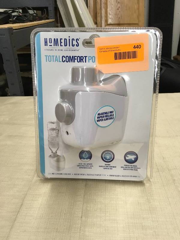 lot 440 image: Homedics Total Comfort Portable Humidifier, Retail $24.99