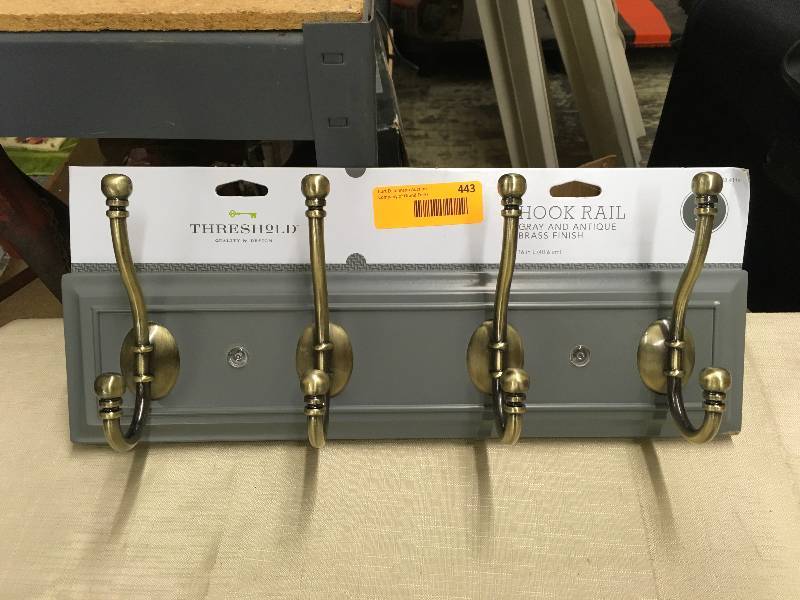 lot 443 image: Threshold Hook Rail, Retail $29.99