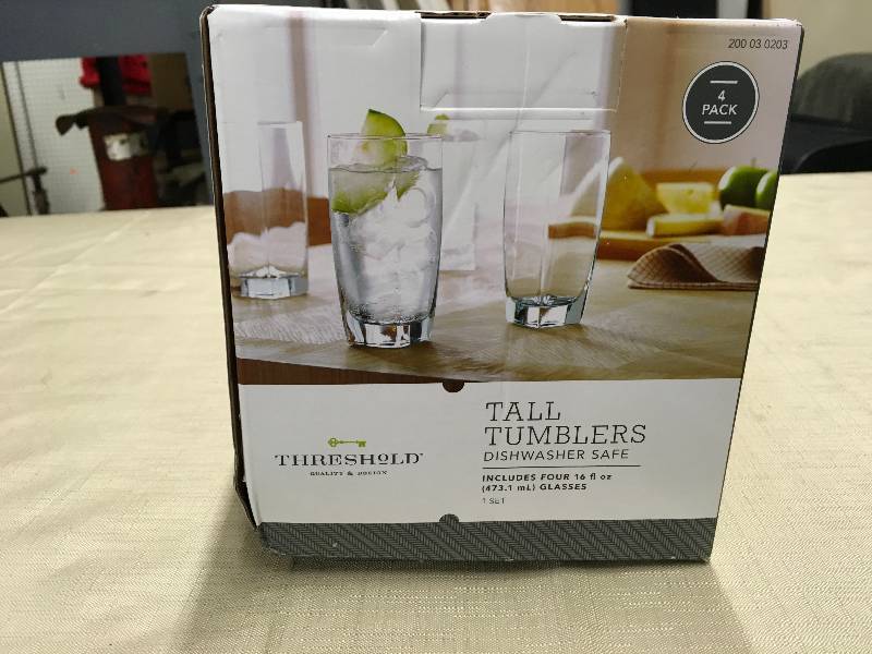 lot 473 image: Threshold Tall Tumblers, Retail $9.99