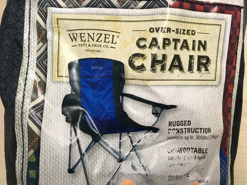 lot 476 image: Wenzel Oversized Captain Chair, Retail $22.99