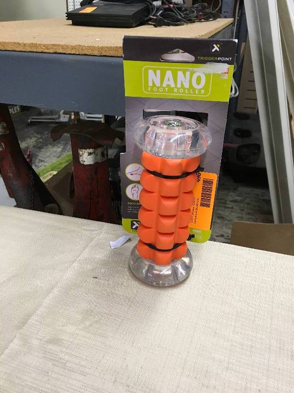 lot 496 image: TriggerPoint NANO Foot Roller Massager , Retail $22.99