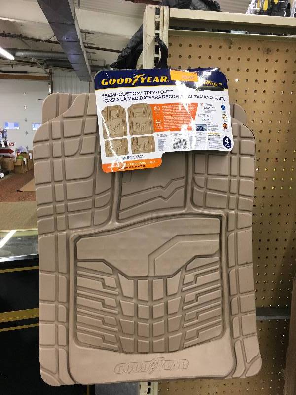Goodyear Semi Custom Trim To Fit Floor Mats, Retail $29.99