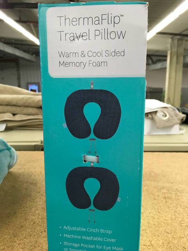 Therma Flip Travel Pillow & Comfort Eye Mask, Retail $12.99
