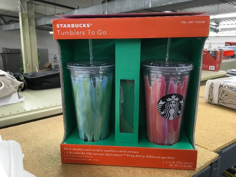 Starbucks Two Pack Tumblers, Retail $30.00