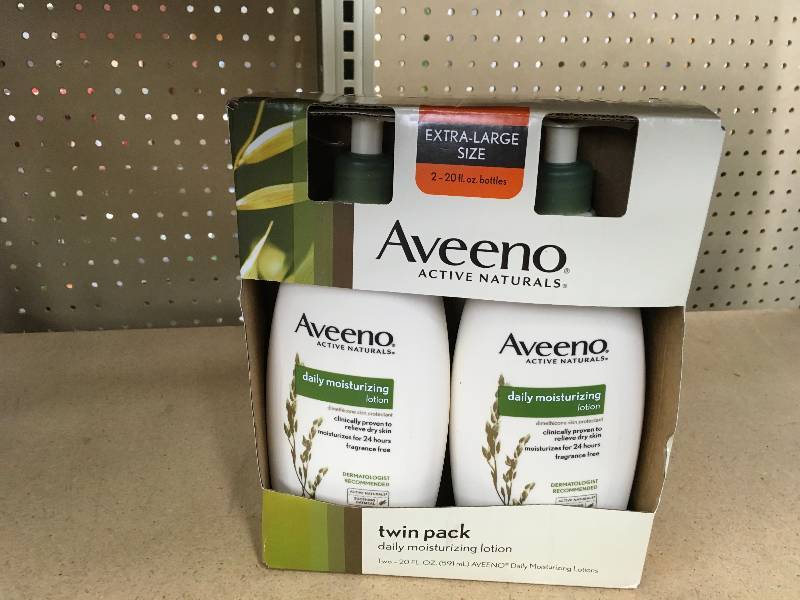 2PK Aveeno Lotion, Retail $14.99