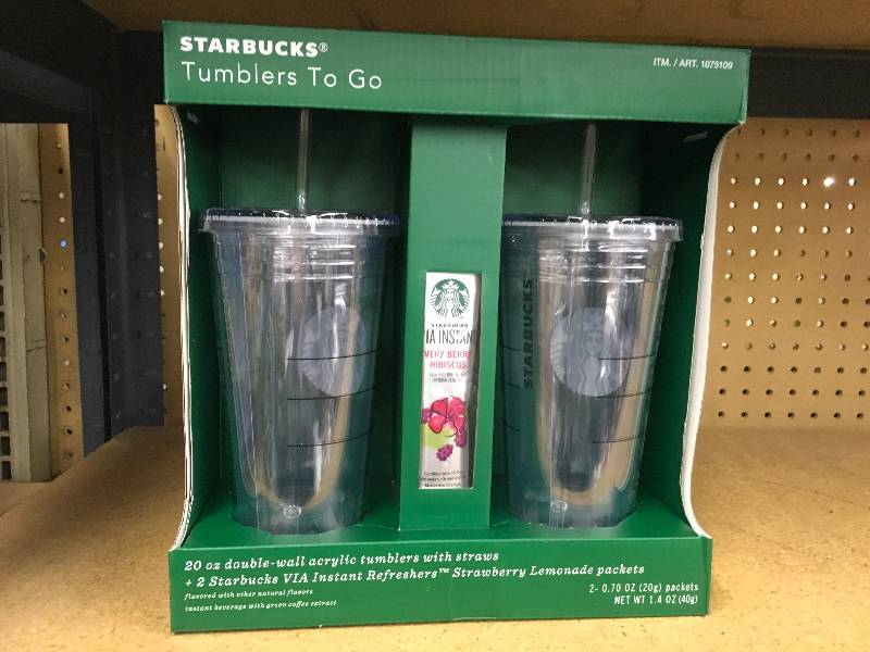 Starbucks Two Pack Tumblers, Retail $30.00