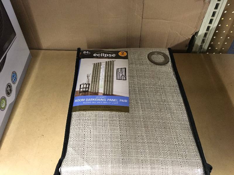 Eclipse Grommet Room Darkening Panel Pair, Retail $19.99