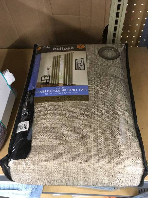Eclipse Grommet Room Darkening Panel Pair, Retail $19.99