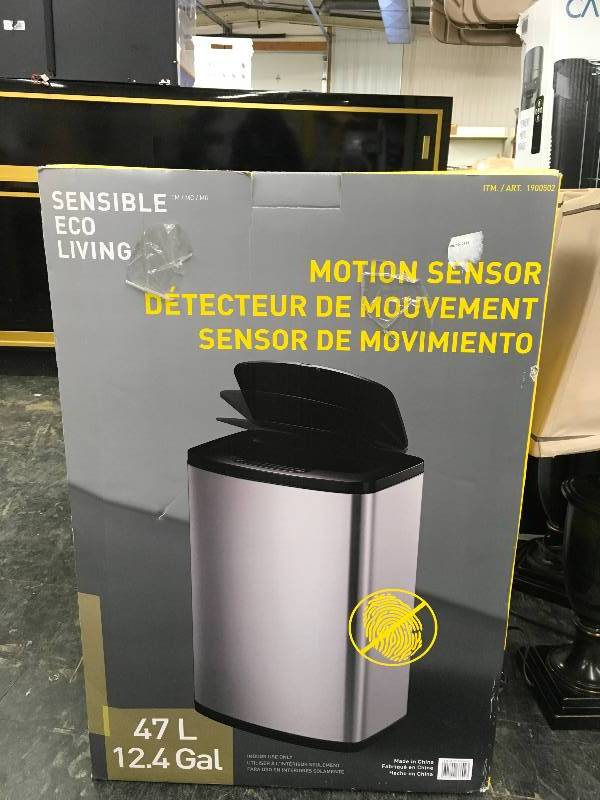 Eko 47L Motion Sensor Trash Can, Retail $49.89