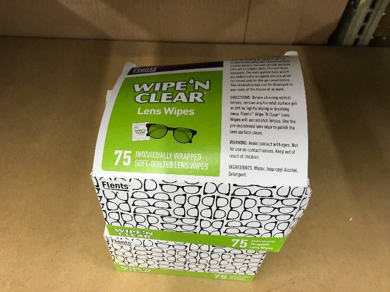 Wipe N Clear Lens Wipes, Retail $9.99