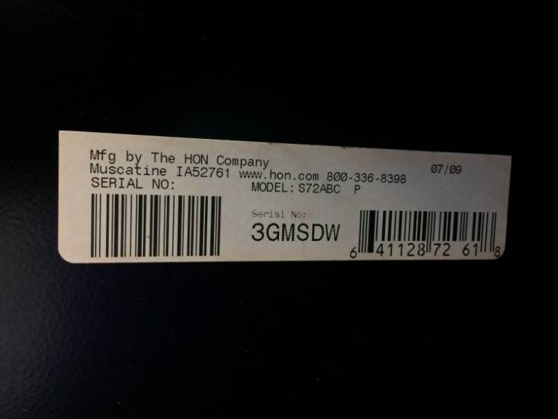 lot 36 image: MSRP $300 HON Brigade Metal 5 Shelf Black Bookcase 71 x 34 12 x 12 58 - Like New Condition - 4 Shelves Adjustable - Each Shelf Can Support 100lbs
