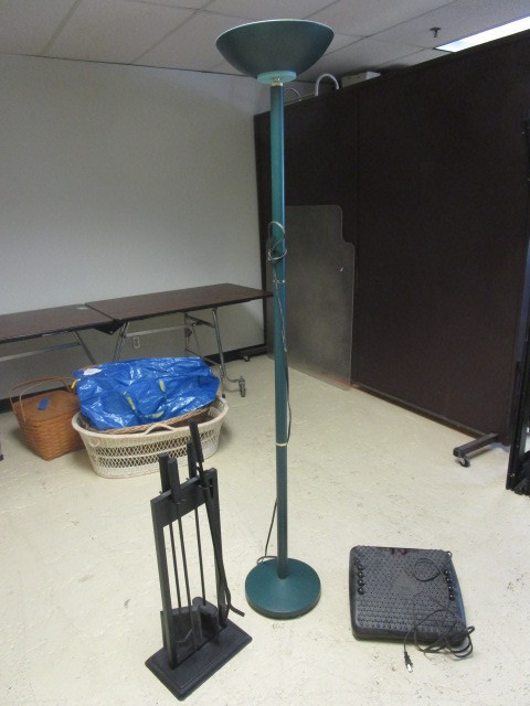 LAMP  FIREPLACE POKER SET  HEATED FOOTREST