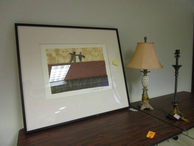LAMPS  FRAMED ARTWORK