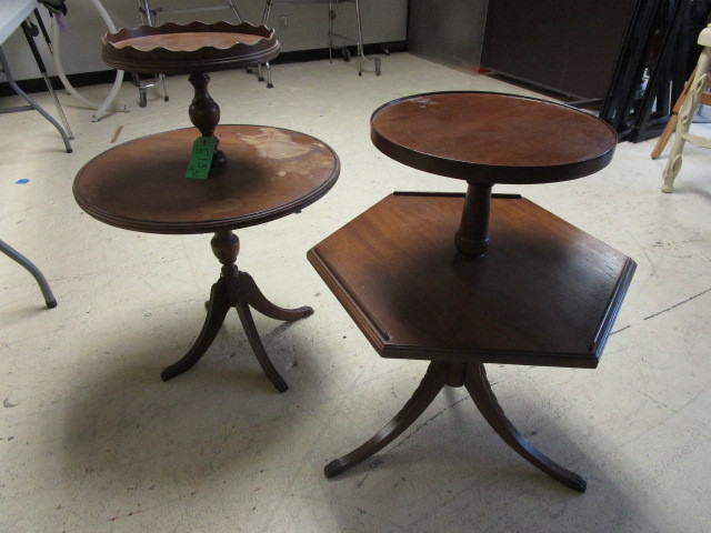 TWO TIERED TABLES