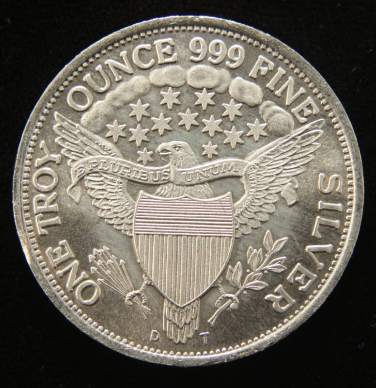 1 TROY OZ. .999 FINE SILVER EARLY DOLLAR DESIGN
