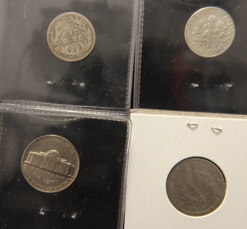 GROUP OF 4 US COINS AS PICTURED