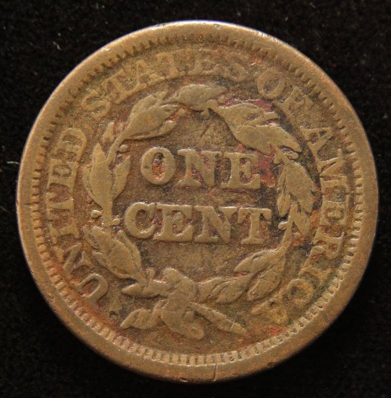 1845 US BRAIDED HAIR LARGE CENT