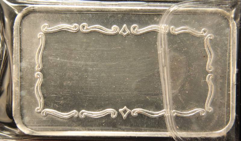 5 TROY OZ. .999 FINE SILVER BAR COVERED WAGON DESIGN