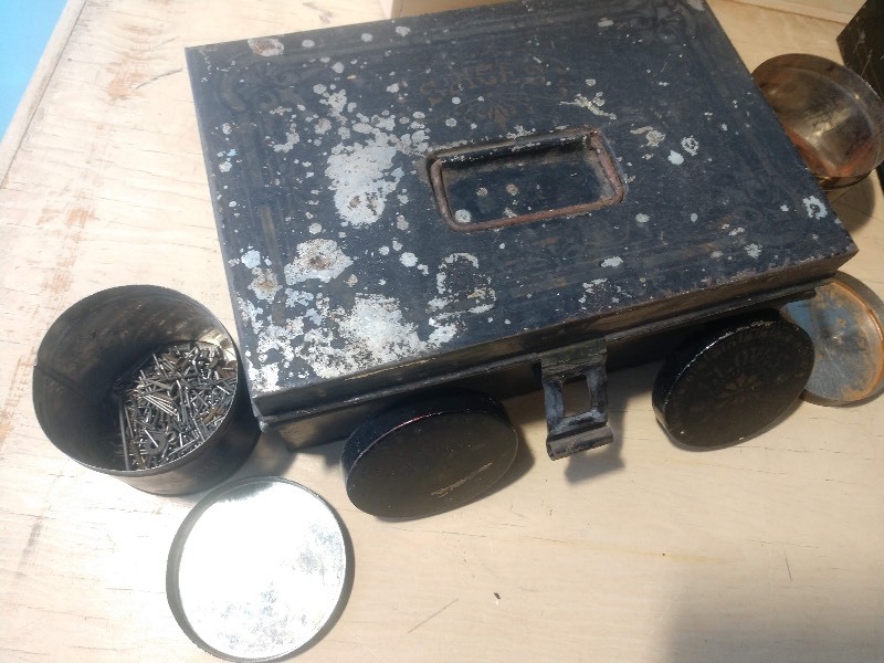 lot 56 image: Various Storage Containers and Tin Containers