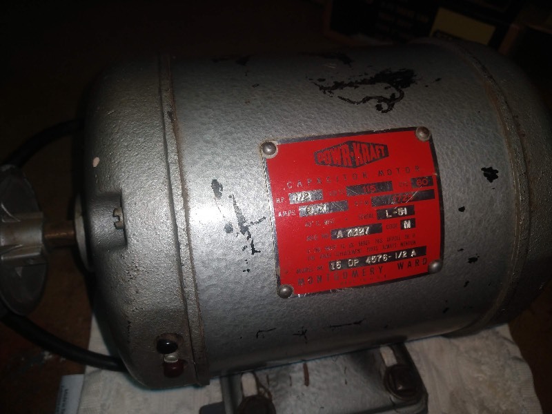 lot 50 image: Montgemery Ward Bench Grinder and Parts