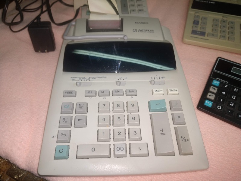 lot 109 image: Lot of Vintage CASIO and SHARP Calculators