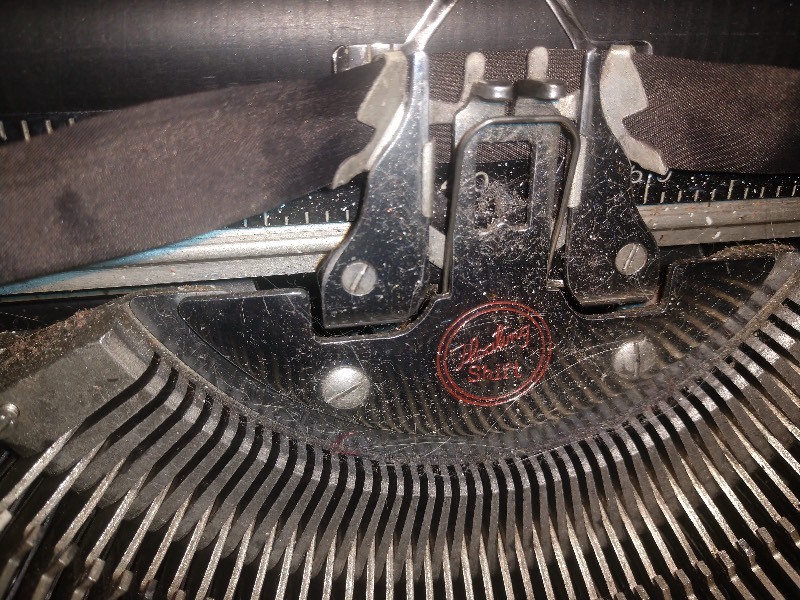 lot 110 image: Vintage Portable LC Smith and Corona Typewriter w Floating Shift