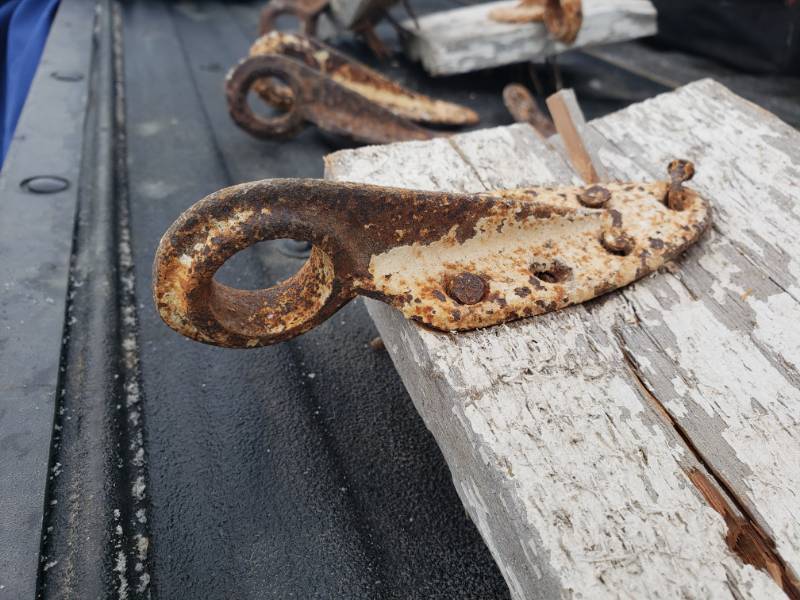 lot 47 image: Antique Milkhouse Gate Hinges
