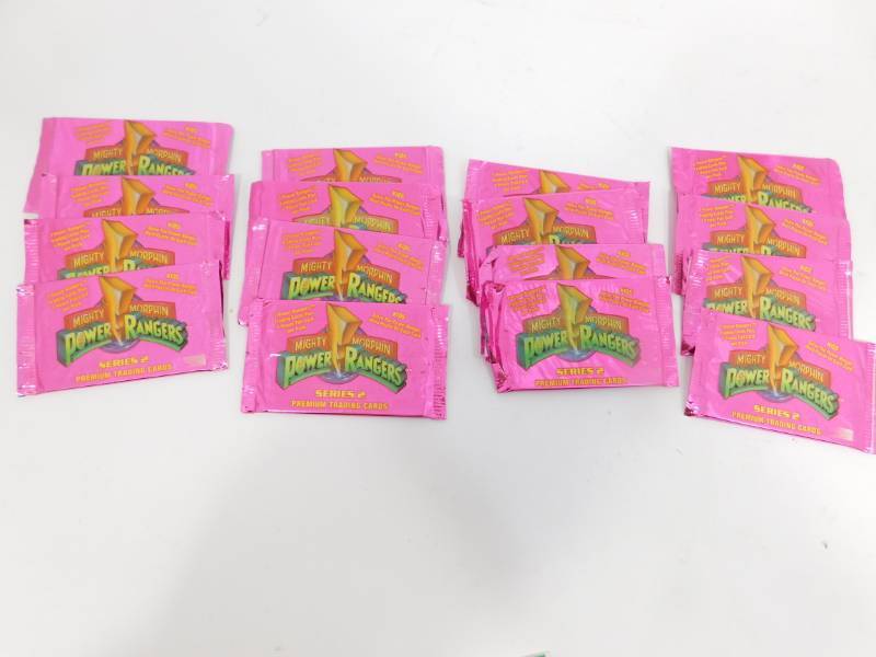 lot 56 image: Sixteen Mighty Morphin Power Rangers --Series 2 Premium Trading Cards