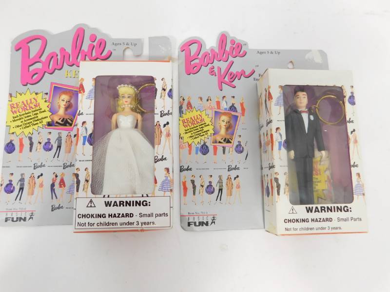 lot 59 image: Barbie & Ken Keychains