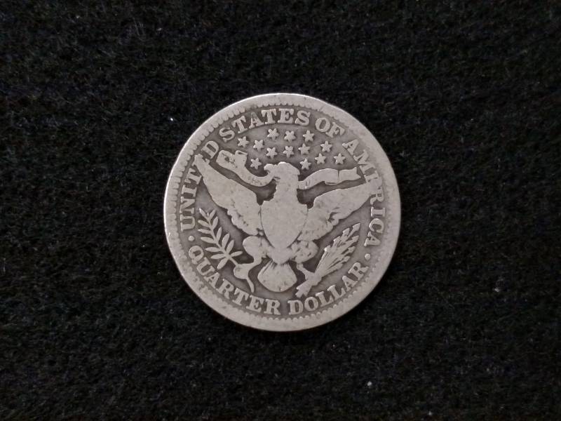 lot 87 image: 1909 Barber Silver Quarter...