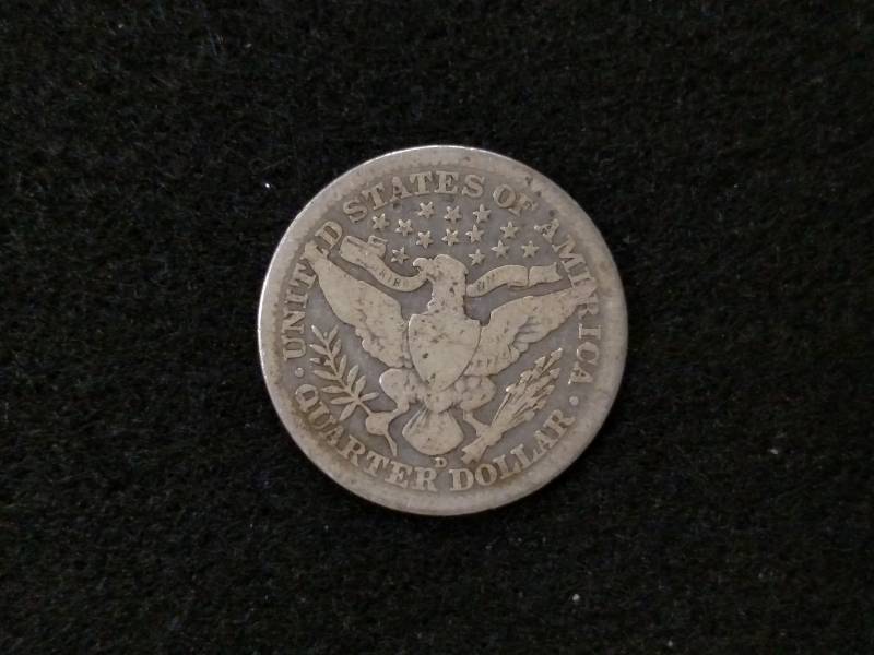 lot 88 image: 1916 D Barber Silver Quarter...