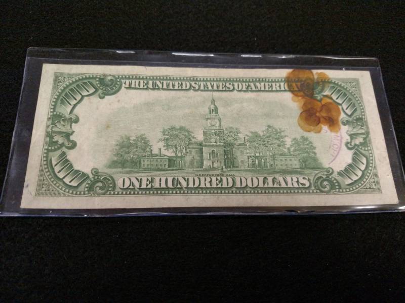 lot 101 image: 1929 One Hundred Dollars National C...
