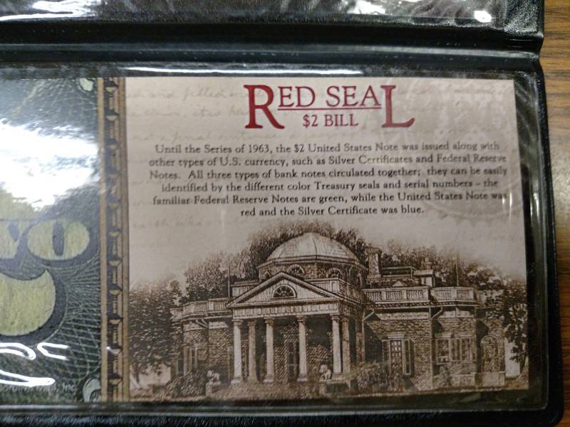 lot 107 image: 1953 C Two Dollars Red Seal Note...