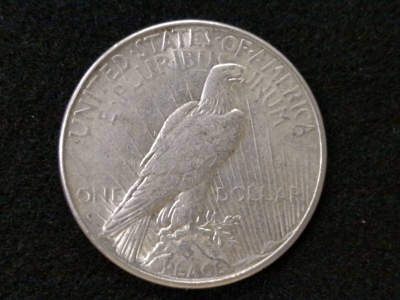 lot 26 image: 1927 S Peace Silver Dollar...
