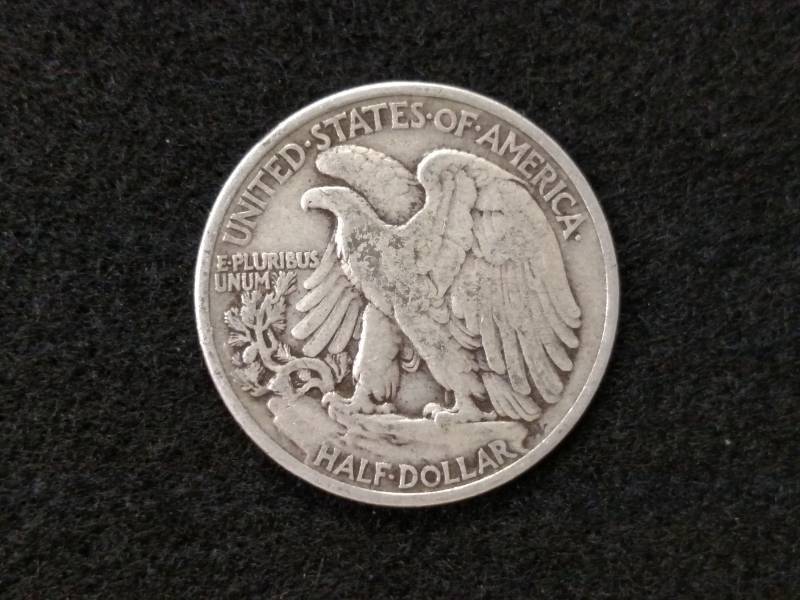 lot 36 image: 1936 Walking Liberty Silver Half Do...