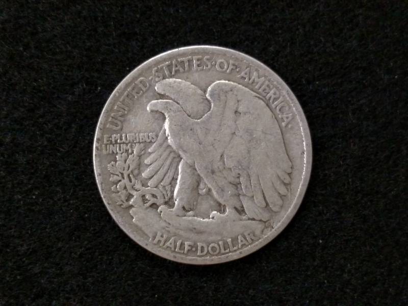 lot 38 image: 1937 Walking Liberty Silver Half Do...