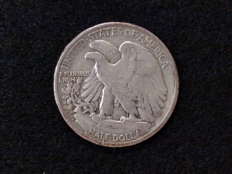 lot 44 image: 1941 D Walking Liberty Silver Half ...