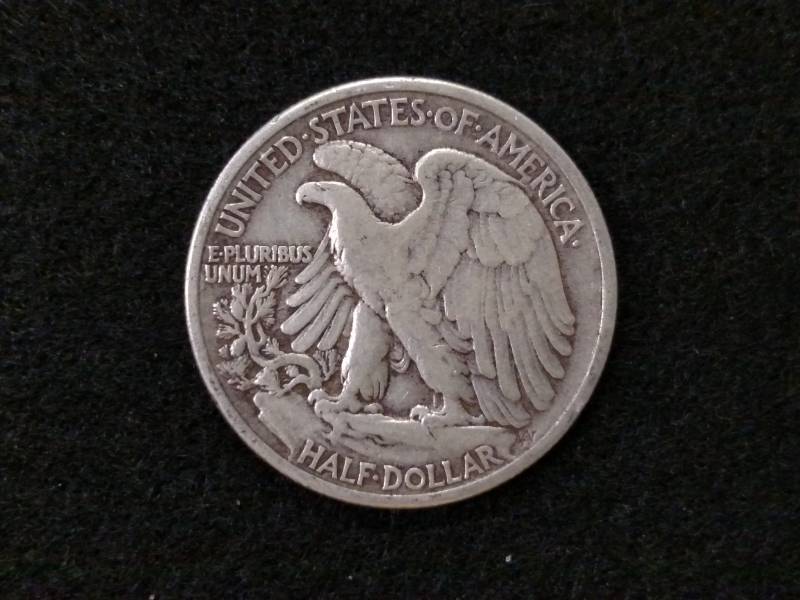 lot 46 image: 1942 Walking Liberty Silver Half Do...