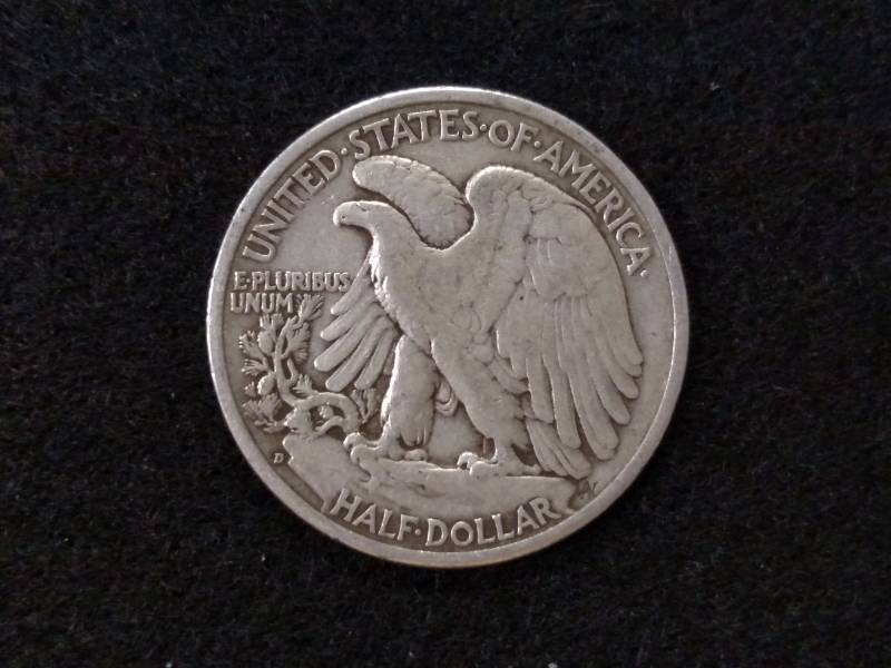 lot 47 image: 1942 D Walking Liberty Silver Half ...