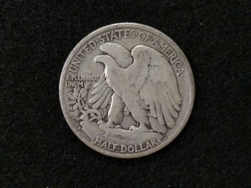 lot 51 image: 1943 S Walking Liberty Silver Half ...