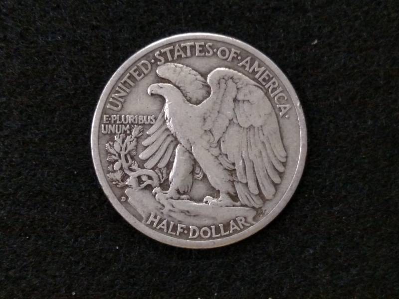 lot 53 image: 1944 D Walking Liberty Silver Half ...
