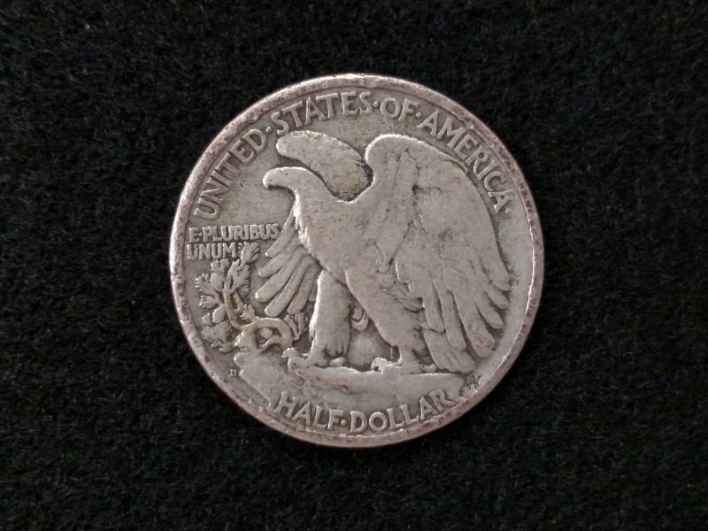 lot 58 image: 1946 D Walking Liberty Silver Half ...