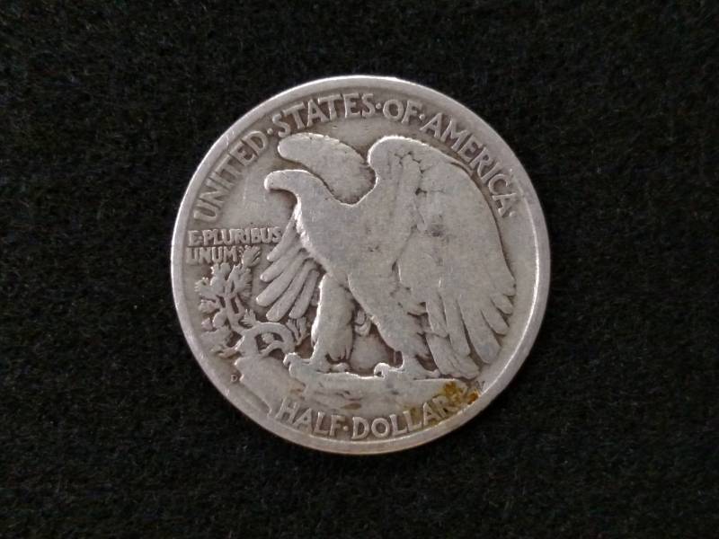 lot 59 image: 1947 D Walking Liberty Silver Half ...