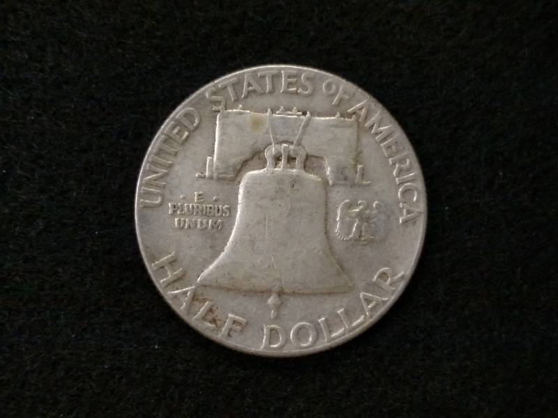 lot 63 image: 1950 Franklin Silver Half Dollar...